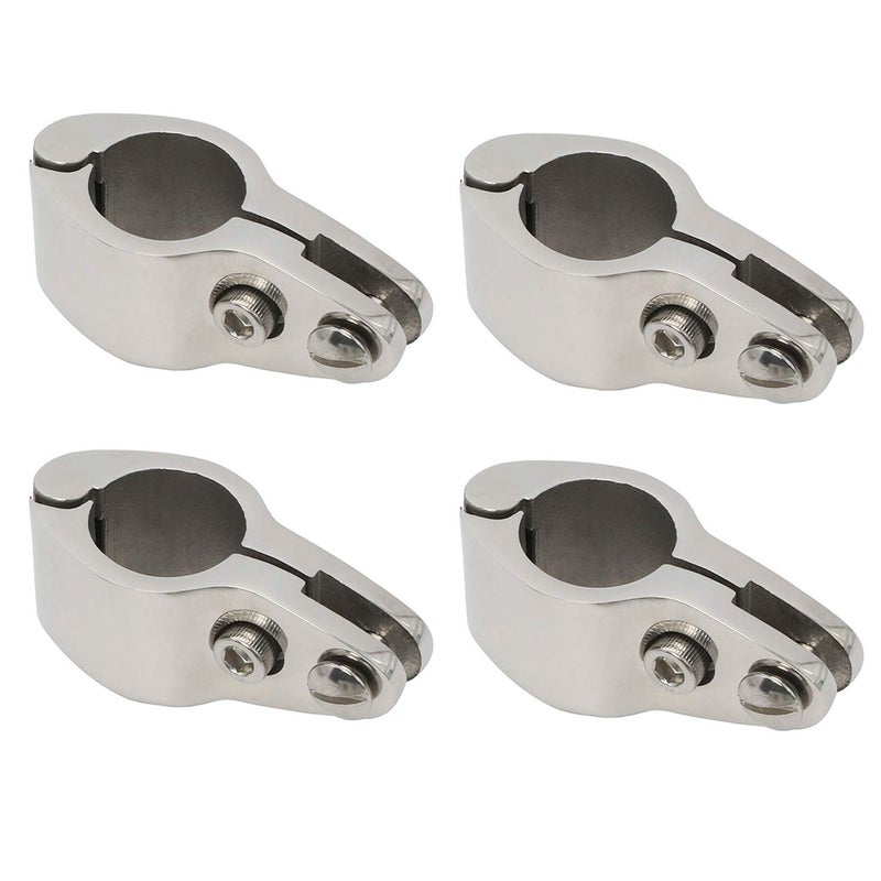 NovelBee 4pcs of 316 Stainless Steel Bimini Top Hinge Rail Mount 1" - Image 2